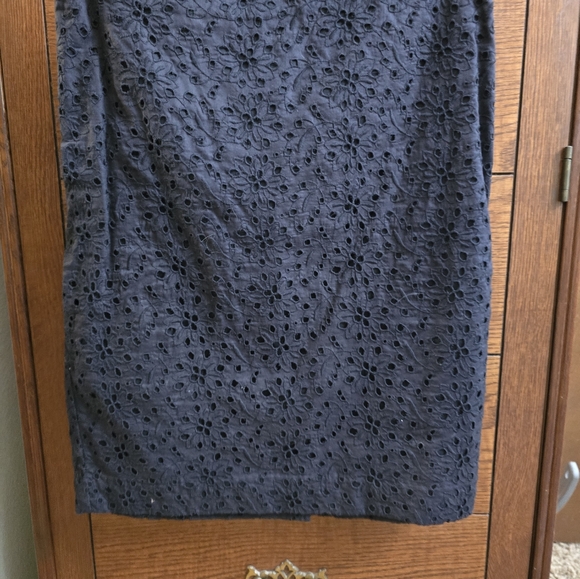 Talbots petite black eyelet 2 piece suit. Like new. - Picture 5 of 6